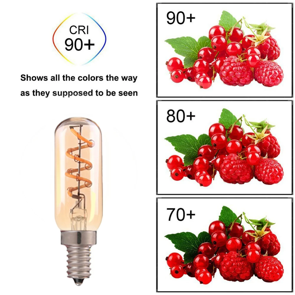 레트로 빈티지 램프 4W 2200K 나선형 빛 LED 필라멘트 전구 C35 T25 ST64 G80 G95 G125 장식 조명 디밍이 가능한 에디슨 램프