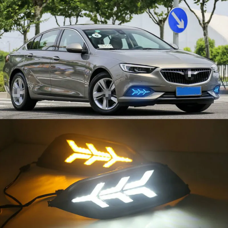 

LED Daytime Running Lights For Buick Regal 2017-2020 Fog lamp ABS 12V DRL