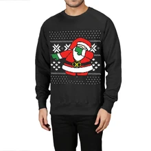 Осенне-зимние пуловеры, Забавный женский Рождественский свитер с Санта-Клаусом, джемпер с круглым вырезом для отца, Рождества, уродливые Рождественские Повседневные свитера