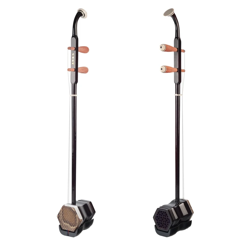 

Exquisite Solid Wood Traditional Chinese Erhu Set Gift for Performer Musician Brown