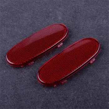 

CITALL 2PCS Red Plastic Car Interior Front Door Panel Trim Reflector 5179299AA Fit For Dodge Ram 1500 2500 3500 Durango