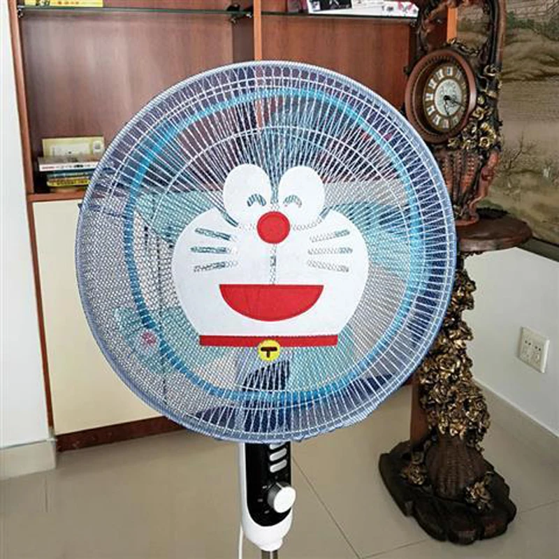 Cute cat head electric fan cover Creative Fan cover Cartoon dust Shield Children's fan anti-pinch hand