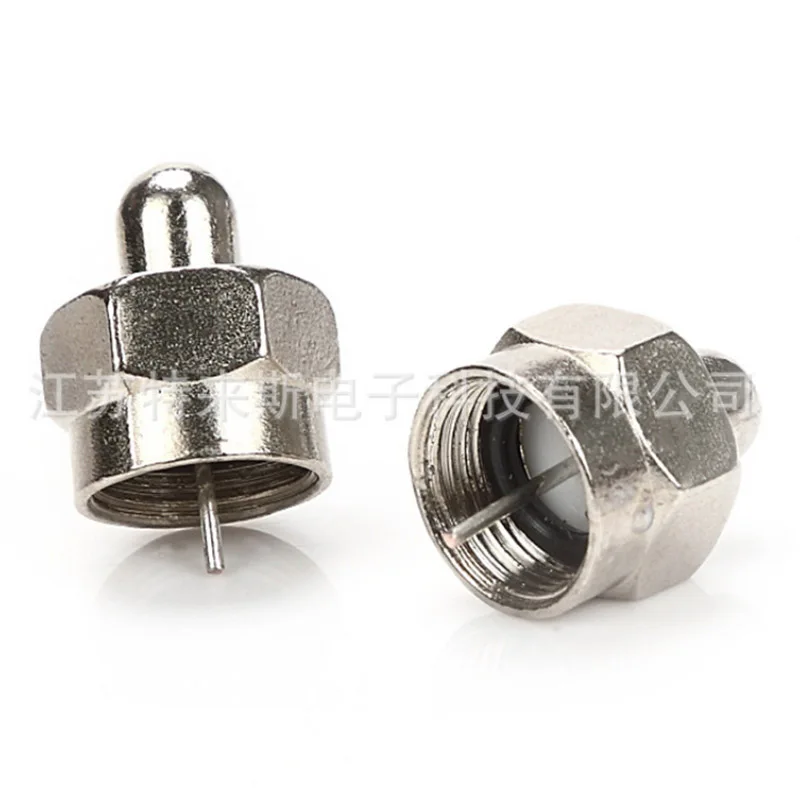 5Pcs 75 Ohm Resistenza Pollici Carico, Inversione Di Resistenza, Tv Via Cavo Connettore, Inch F Testa Del Connettore Impermeabile Ago