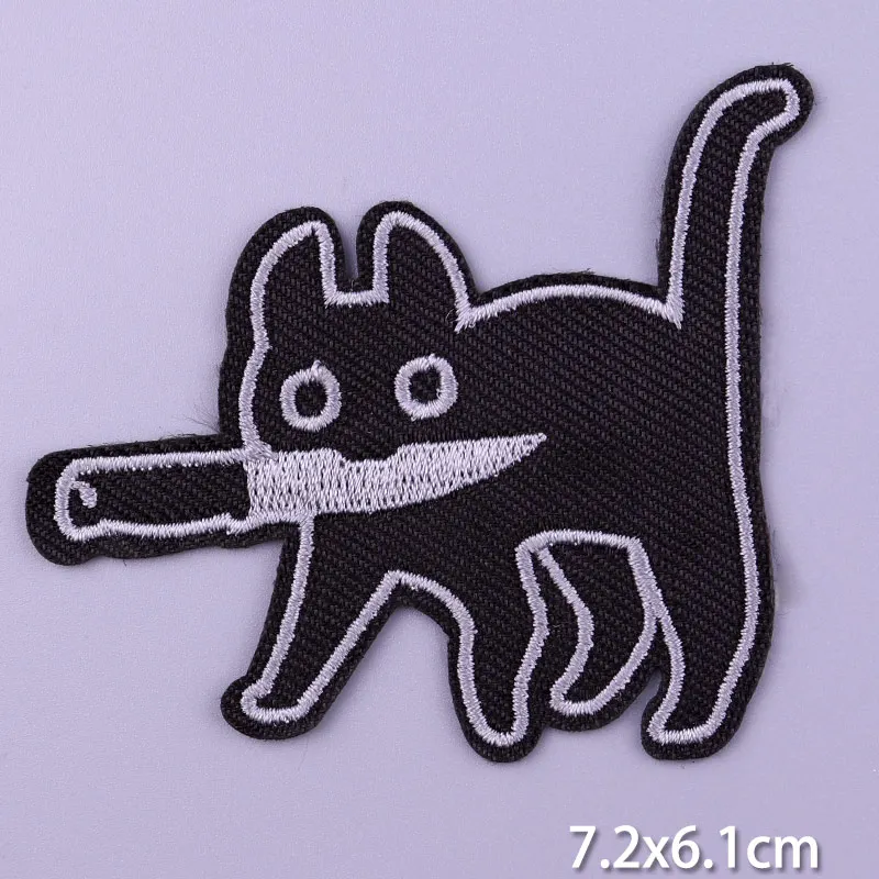 DIY Cartoon Cat Dog Patches On Clothes Animal Patch Unicorn Letter Embroidered Patch Iron On Patches For Clothing Stickers Badge