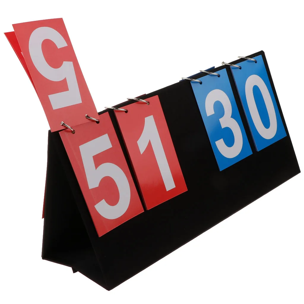 Sporting Goods Portable Table Top Scoreboard Indoor Outdoor Easy-Flip Basketball, Football