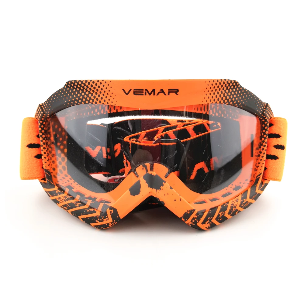 Orange Детские мотоциклетные очки, прозрачные детские MX MTB внедорожные грязные детские велосипедные очки для мотокросса, шлем gafas, гоночные детские очки - Цвет: Orange
