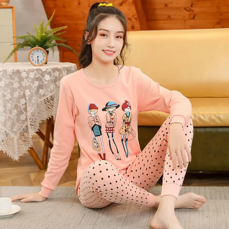 MyFav Children Girl Pajama Long Sleeve Sleepwear Cute Big-Eye Panda Nightclothes
