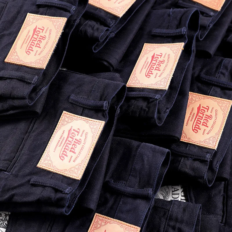 RGT-0006 Vintage 14oz Indigo Selvage Stylish Trousers Mens Casual Chino Raw Denim Jean Pants 4