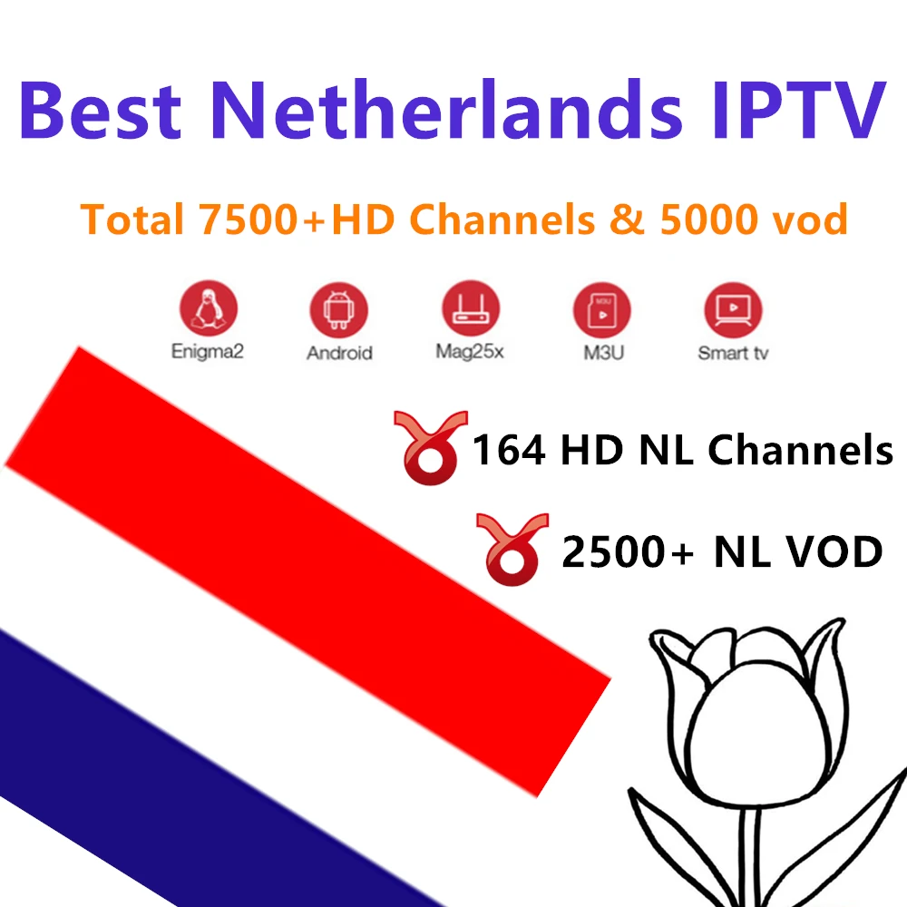Nederland iptv 7500 HD прямая подписка android tv box Европа Франция Нидерланды Швеция Германия iptv голландский m3u smart tv box