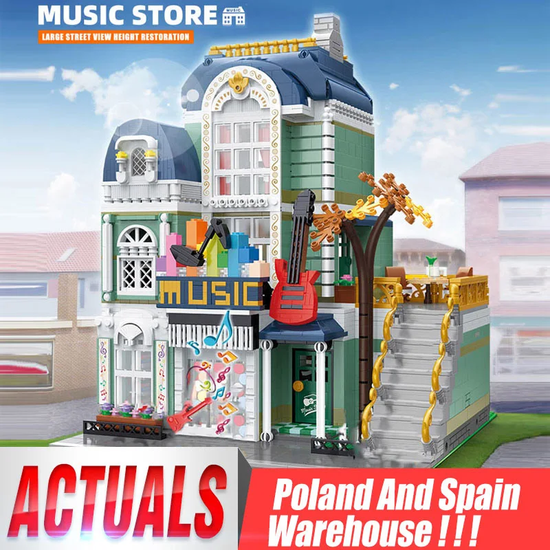 Yeshin YC20008 Streetview Building Toys The MOC Music Store Model Blocks Bricks Assembly As Kids Christmas Gifts | Игрушки и хобби