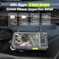 TESLONG NTS500 5.0" LCD Industrial Endoscope Camera Snake Tube 1080P 5.5mm Dual Lens Car Pipe Digital Inspection Borescope 2