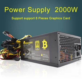 

2000W Switching Power Supply 95% High Efficiency for Ethereum S9 S7 L3 Rig Mining 180-260V for bitcoin miner asic bitcoin Mining
