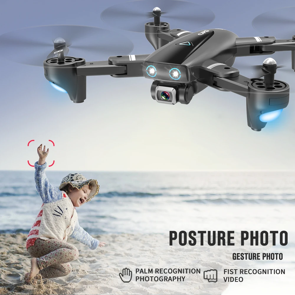 S167 RC GPS Drone 4K Quadcopter с 4K/1080P Wi Fi FPV HD широкоугольная камера складной Quadrocopter Dron VS E58 SG906