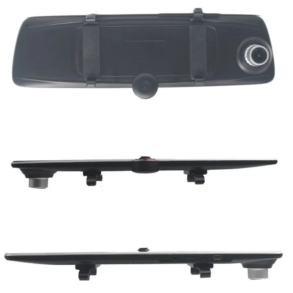 Потоковое мультимедийное зеркало заднего вида 5 дюймов Hd ночное видение двойной объектив реверсивное изображение профессиональное высокое качество