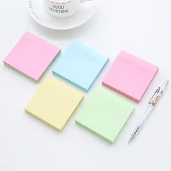 Bloc Notes auto adhésif de couleur unie, bloc Notes, bloc Notes, pour écriture, bureau, école 