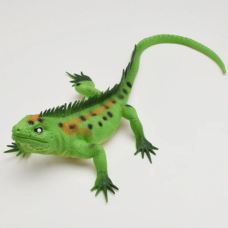 Soft rubber reptile model toy, simulation lizard, squeaking and vocal lizard, animal tricky vent toy kids toys educational 8