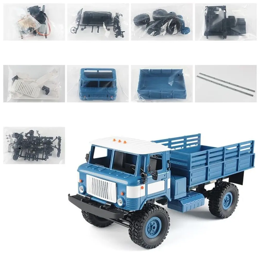 KIT MN-66K 4WD RC Гусеничный Автомобиль 2,4G пульт дистанционного управления внедорожный гусеничный военный автомобиль модель RTR игрушка для детей подарок MN-66 - Цвет: KIT MN-66K