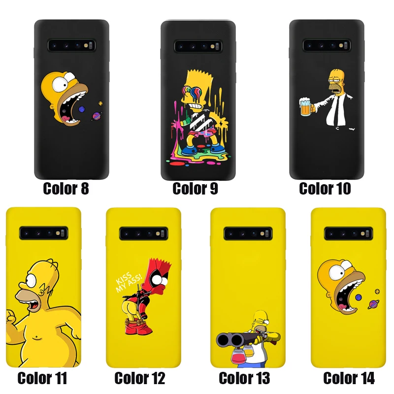 Забавный чехол для samsung Galaxy S10 S10E S9 S8 S7 S6 Plus Lite edge, силиконовый чехол для телефона, мягкий чехол Homer J. Simpson