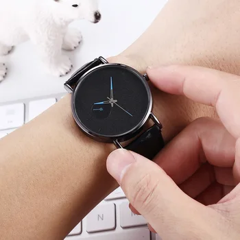 

2019 Fashion Casual relogio masculino watches men Leather Fashion Sport Case Band watch Quartz Business Wristwatch reloj hombre