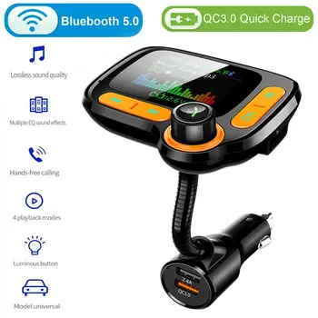 

Car Bluetooth FM Transmitter MP3 Player Hands Free Radio Adapter 2 USB Charger Wireless FM Transmitter Car Charger