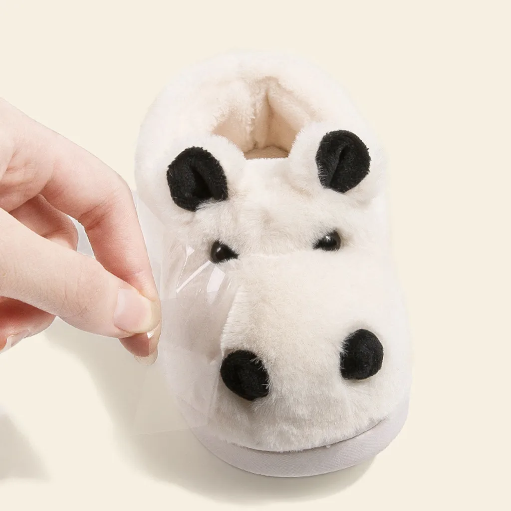 Children Kids Baby Girls Boys Cute Indoor Cartoon Flock Autumn Winter Warm Casual Shoes pantuflas kids shoes Sapato Infantil