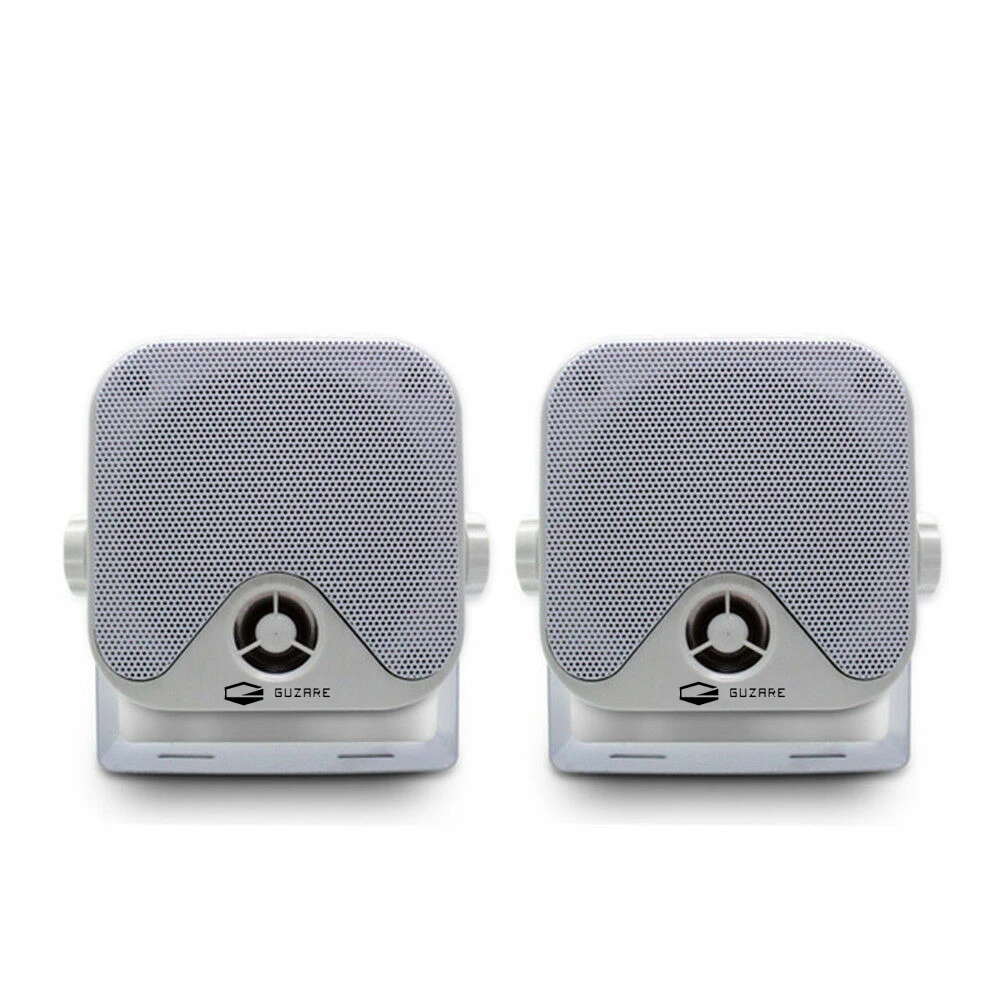 100W 4" Waterproof Marine Box Heavy Duty Speaker Outdoor Marine Speaker Surface Mounted For Boat Yacht Golf Cart Tractor Truck