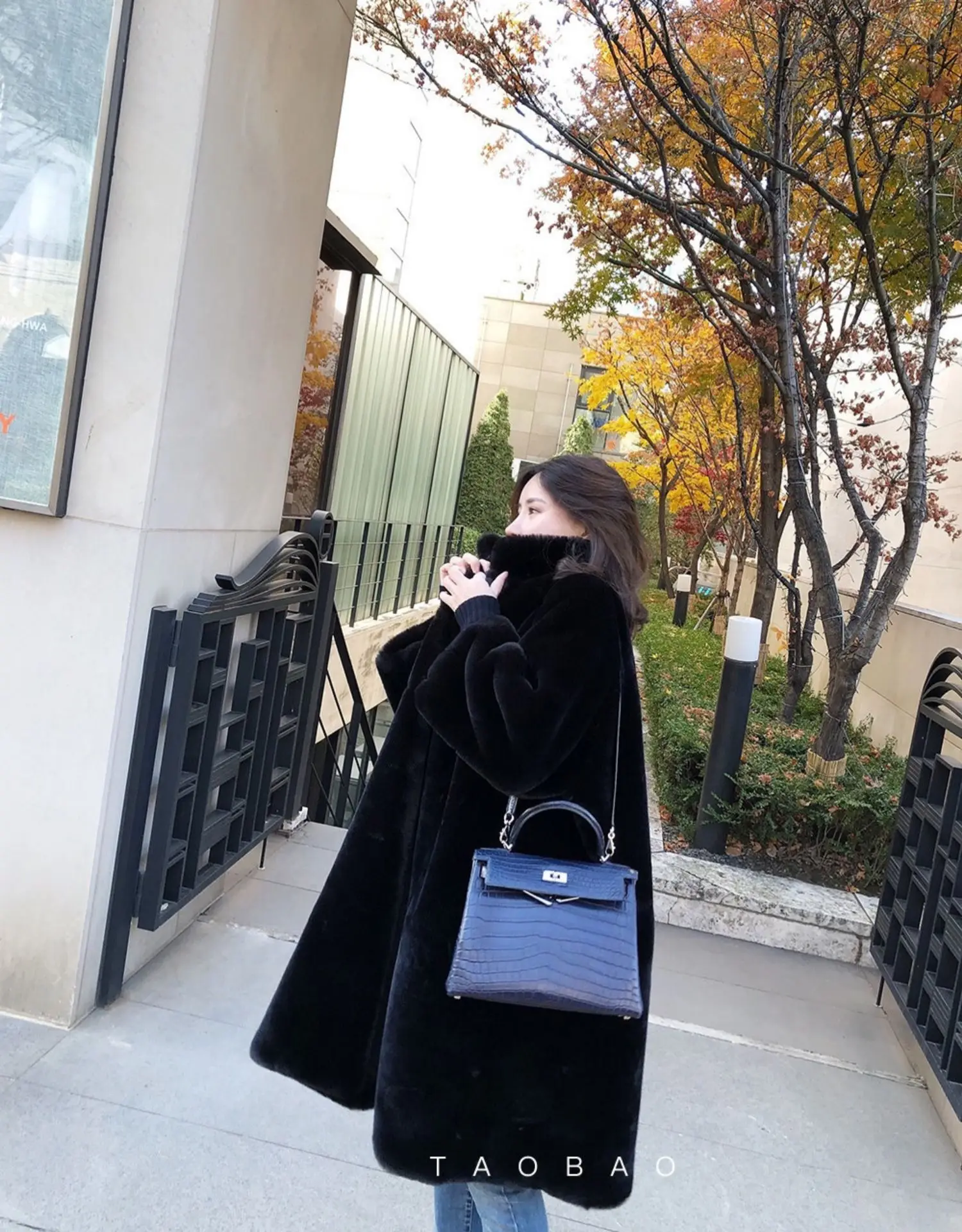 Зимнее Новое меховое пальто для женщин модное длинное пальто из искусственного меха со стоячим воротником женская утепленная свободная меховая куртка женская 190