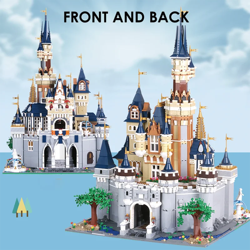8384 шт. Золушка Принцесса замок город набор MOC строительный блок DIY Игрушка совместима 71040 16008 Дети Рождество подарки на день рождения