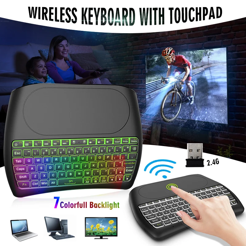 Новая Мини-Клавиатура Fly mouse 2,4 ГГц Беспроводная клавиатура Air mouse как пульт дистанционного управления для Android Smart tv BOX ноутбука ПК
