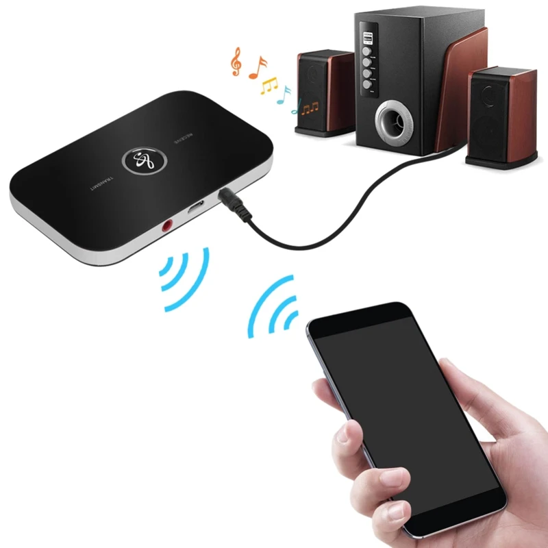 2-в-1 B6 Bluetooth Zender на гнев Bluetooth Ontvangen передачи 2,1 Мбит/с Шум снижение Annulering