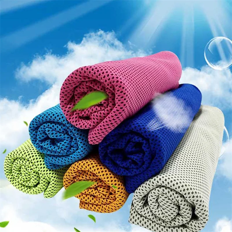 1 шт. полотенце для активного отдыха, для фитнеса, 100x30 см, летнее полотенце для льда, полиэстер, холодное полотенце, физическое охлаждение, для движения