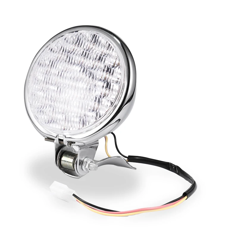 Универсальная светодиодная хромированная мотоциклетная фара 5 дюймов дальний и