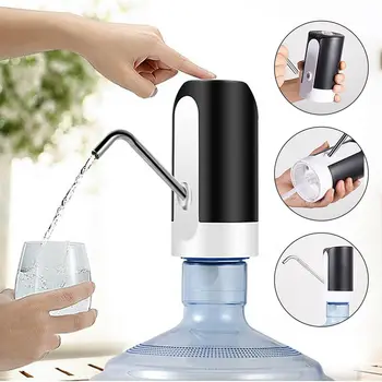 

HOME-Water Bottle Pump, USB Charging Automatic Drinking Water Pump Portable Electric Water Dispenser Water Bottle Switch for U