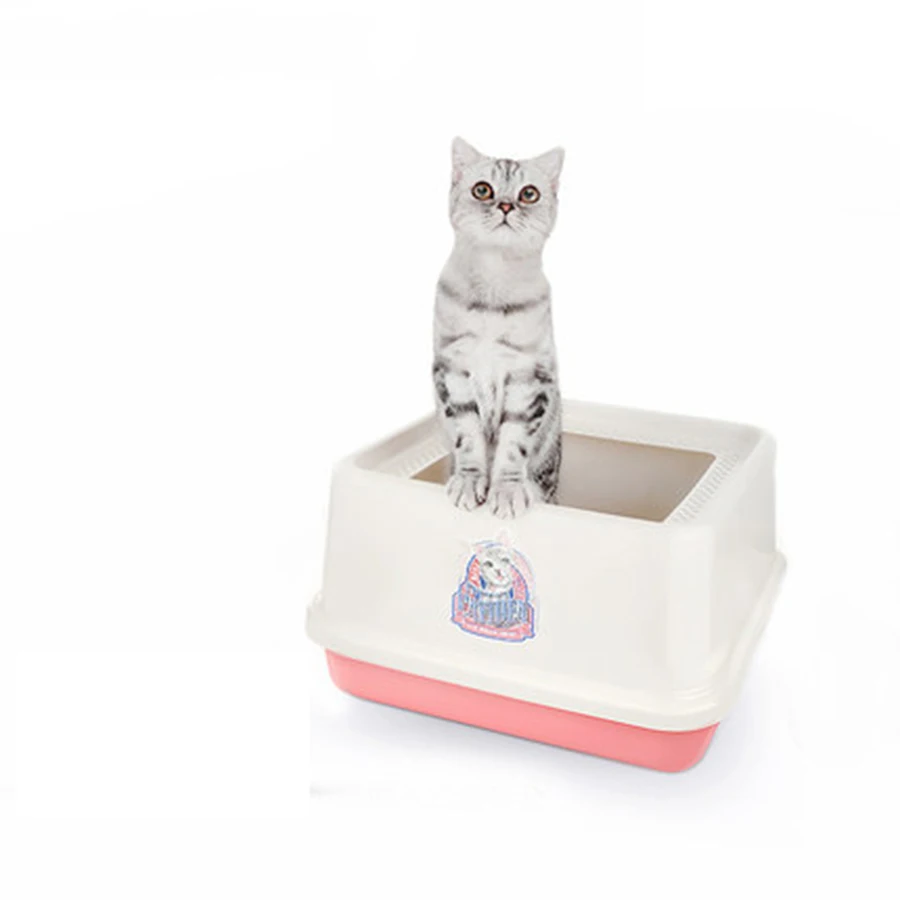 

Large Tray Closed Sifting Toilet Pet Toilet Cat Litter Box Bedpan Sand Box Arenero Para Gato Inodoro Kit Pet Kitty Rabbit B80