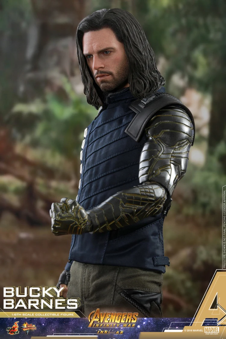 HOTTOYS MMS509 Коллекционная 1/6 полный набор Мститель 3 Бакки Барнс Зимний Солдат белый волк фигурка модель для фанатов подарки