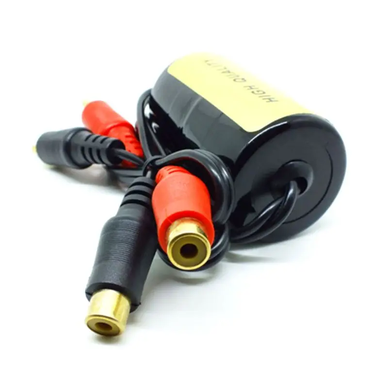 RCA Аудио шум фильтр подавитель заземления петли изолятор для автомобиля и дома стерео