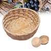 Bamboo Round Fruit Basket Large Capacity Durable Bamboo Handwoven Bowl Fruit Vegetables Serving Basket for Kitchen Fast Delivery 1