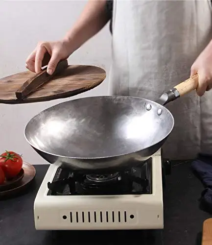 Wok Pan Panelas de cozinha domésticas com