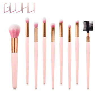

9pcs Professional Makeup Brush Facial Contour Makeup Tool Portable Nylon Fiber Eye Shadow Foundation Brush Full Set of Brush Box