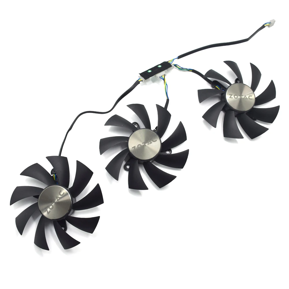 87 мм GA92S2U вентилятор охлаждения заменить для ZOTAC GTX1080Ti AMP! Экстремальный 11G видеокарта охлаждающий вентилятор GA92S2U DC12V 0.46A - Цвет лезвия: 1 set