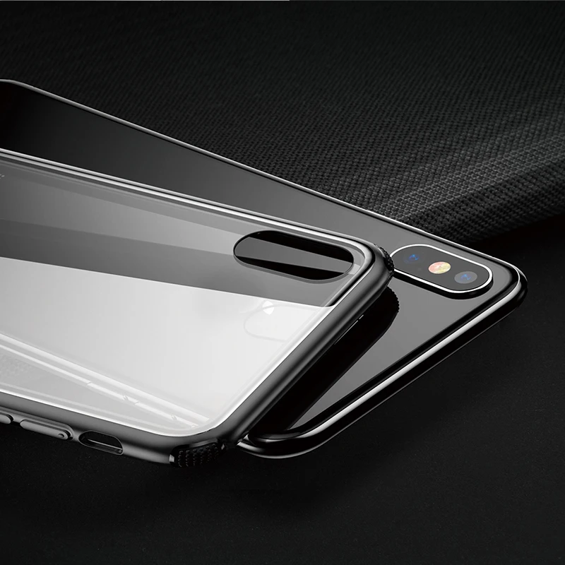 Baseus роскошный оригинальный чехол из закаленного стекла для iPhone Xs Max XR 2018 телефона