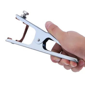 

Practical 300A Grounding Welding Manual Welders Arc Earth Chrome-Plated Cable Clip Electrical Clamp Copper Gripping Brand NEW