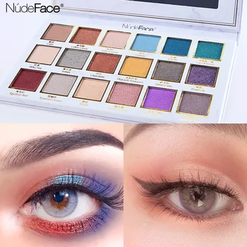 

18 Color Shimmer Glitter Matte Eyeshadow Palette Nude Beauty Glazed Makeup Pigment Smoky Eyeshadow Palette Waterproof Cosmetics