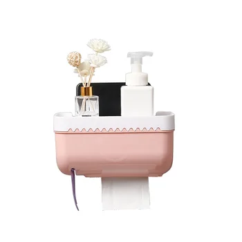 

Waterproof Bathroom Toilet Paper Holder Tissue Roll Stand Box Shelf Rack Concave Design 1 Pcs High Quality