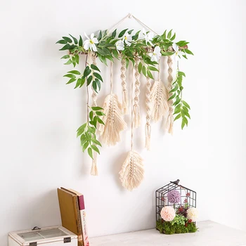 

Ins Nordic style tapestry decoration Bohemian hydrangea fake flower simulation decoration home decoration wall decoration