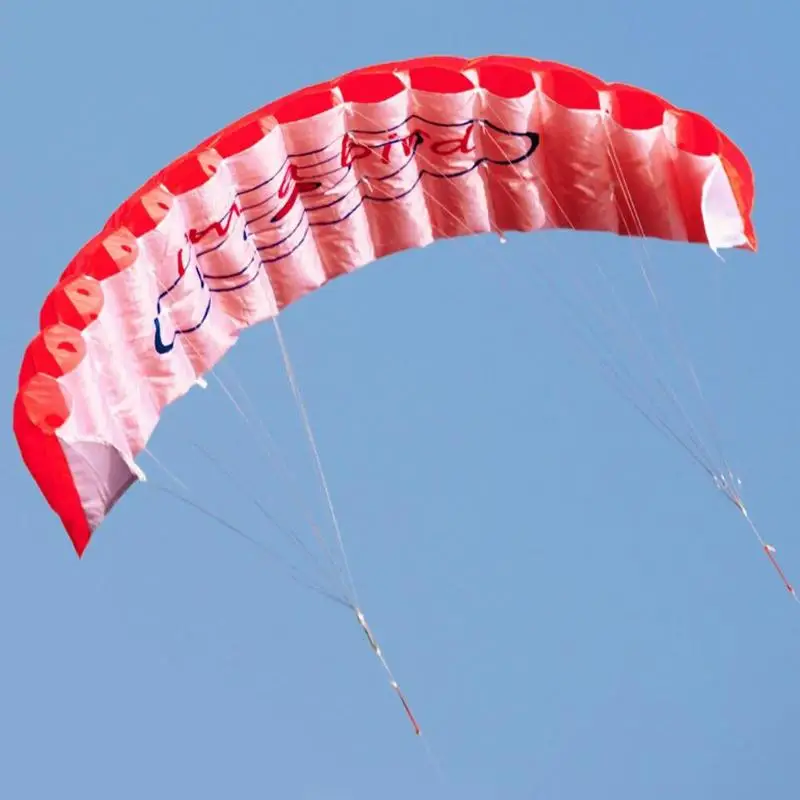 amazing  Rainbow parachute Outdoor Fun Dual Line Stunt Parafoil Sports Beach Kite kid funny toy shocker Educ
