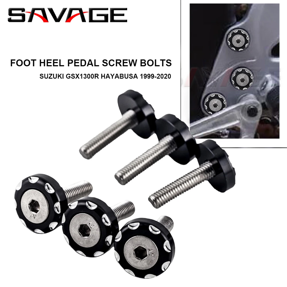 Motorcycle Foot Pegs & Pedal Pads Foot Pedal Peg Bracket Mount Screw