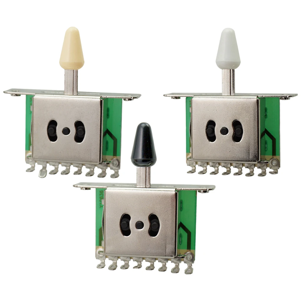 3 Way Pickup Switch with Knob for Fender Stratocaster Electric Guitars