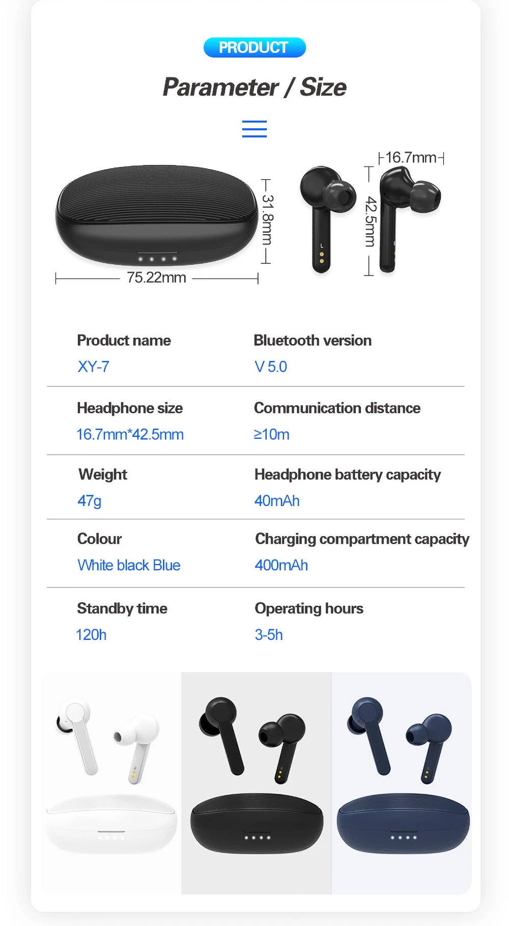 TWS беспроводные наушники, отпечаток пальца, сенсорный наушник, Bluetooth 5,0, спортивные, для бега, 3D, стерео, звуковая гарнитура с зарядным устройством