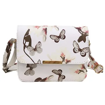 

2020 Women Floral leather Shoulder Bag Handbag Retro Female Small Messenger Bag Famous Designer Pouch Bag Shoulder Bags Bolsa